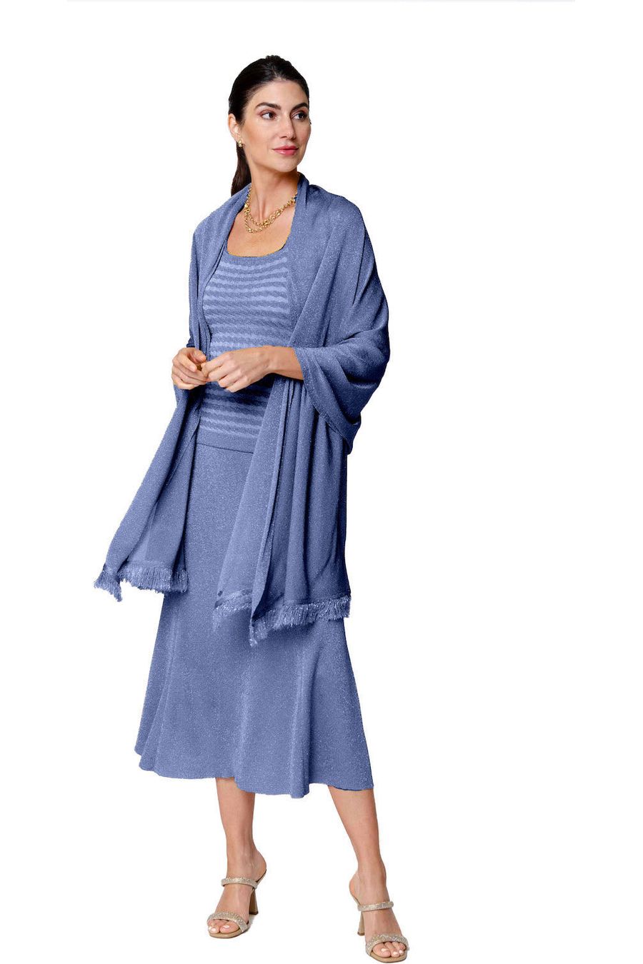 Star Dust Shimmer Shawl; Tornado Shimmer