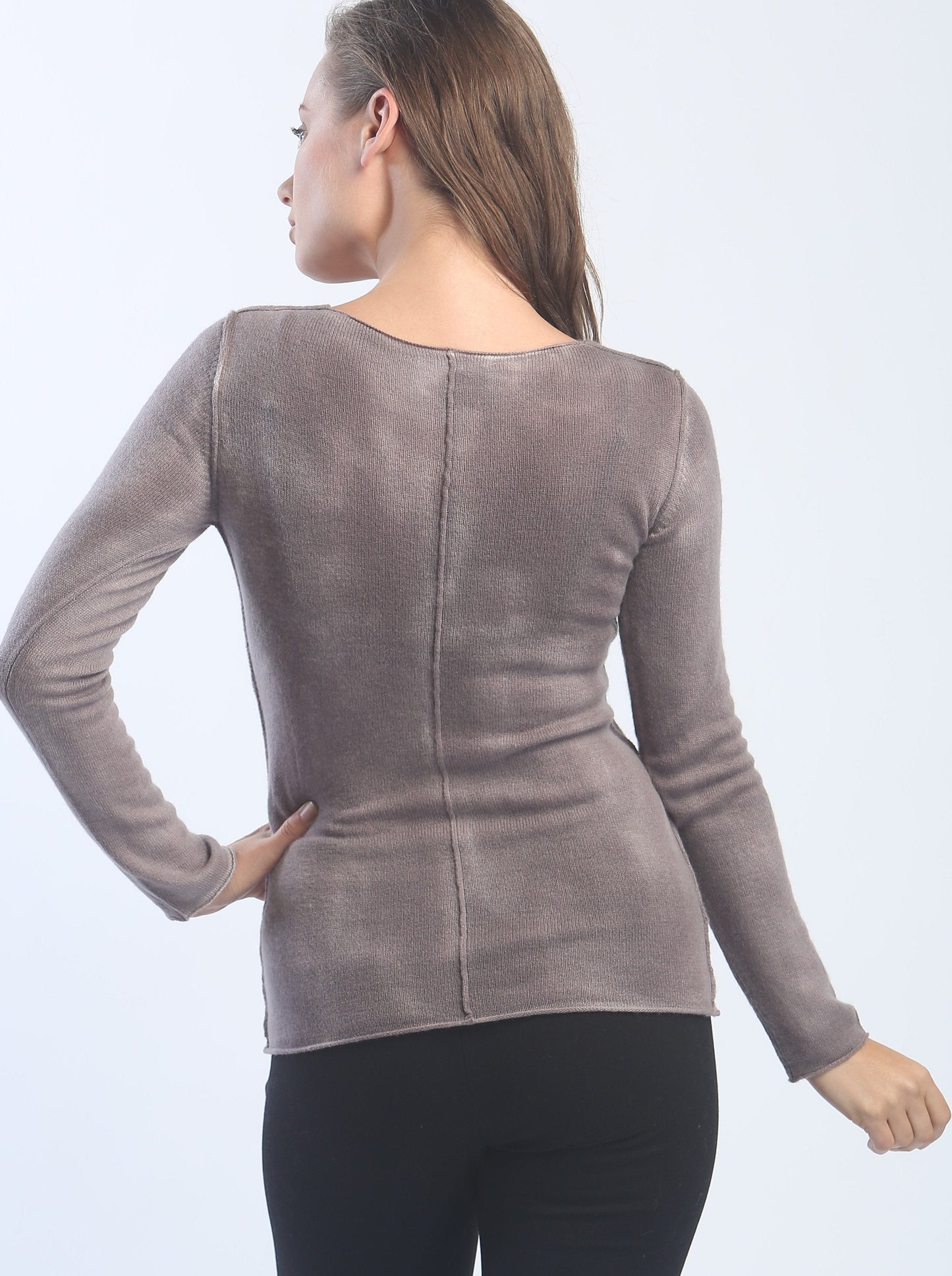 Hand Painted V Neck Pullover