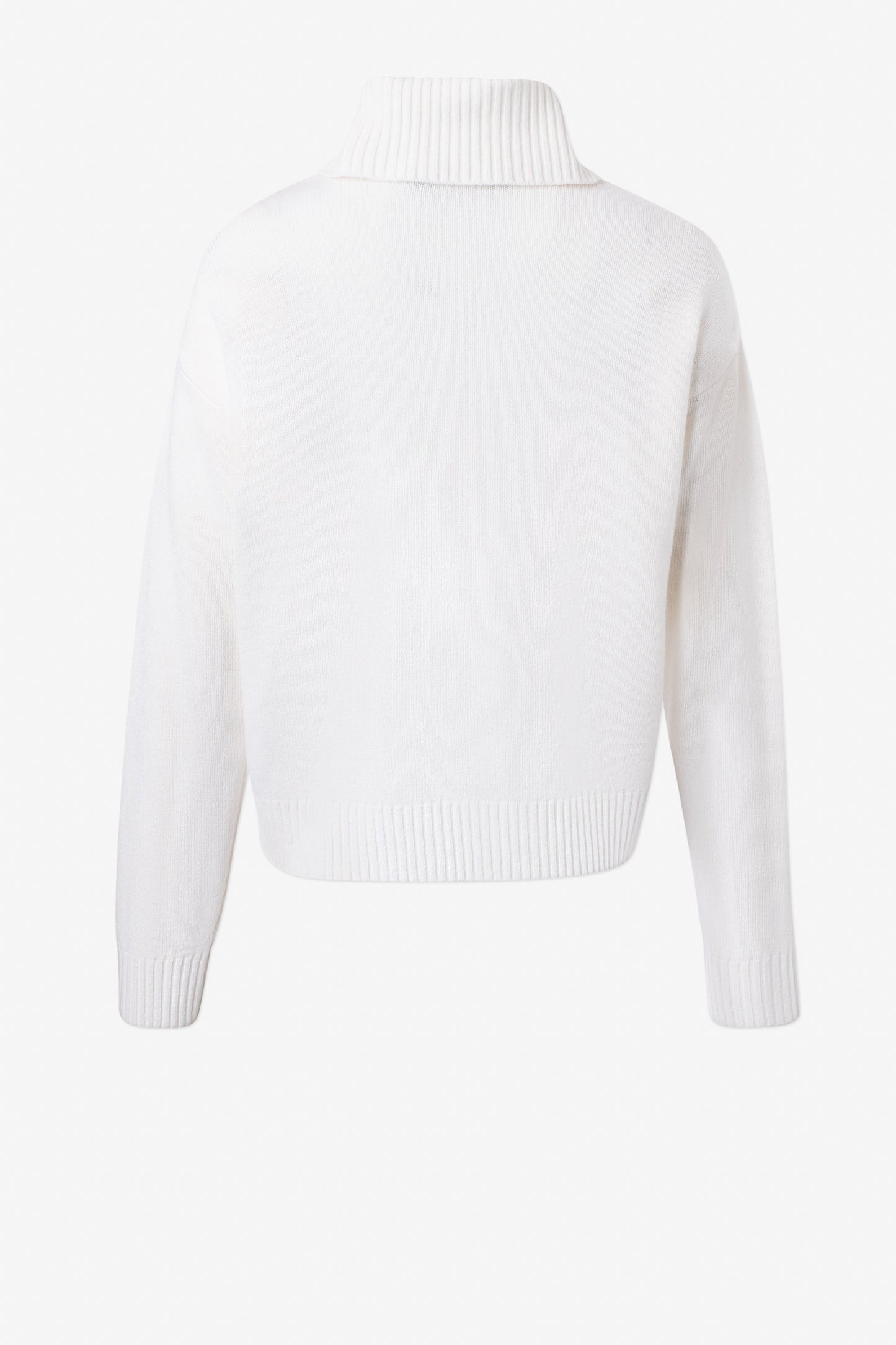 Turtleneck Boxy Crop Sweater - Banebrook Collections