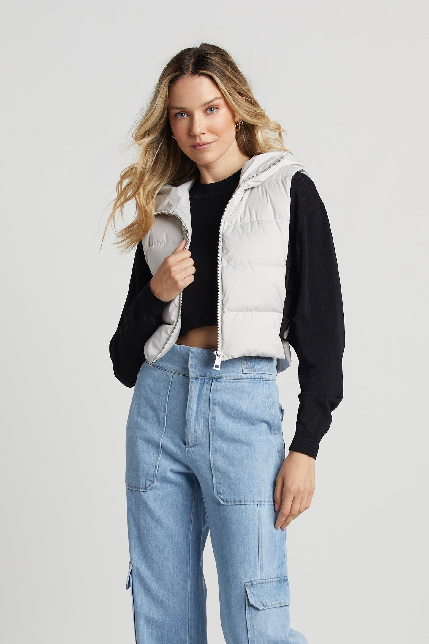 Lola Quilted Full Zip Gilet W/ Adjustable Side Buckles