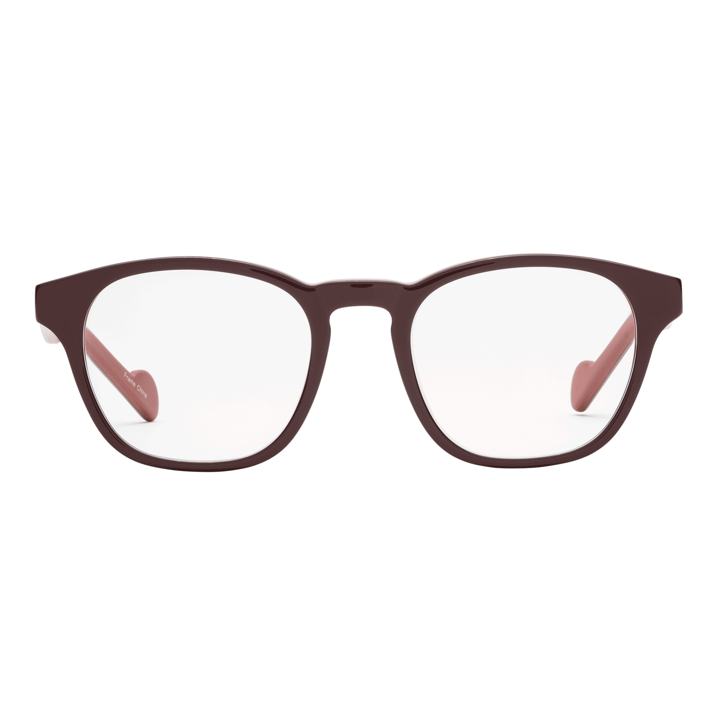 Best Transition Reading Glasses- Maroon + Coral