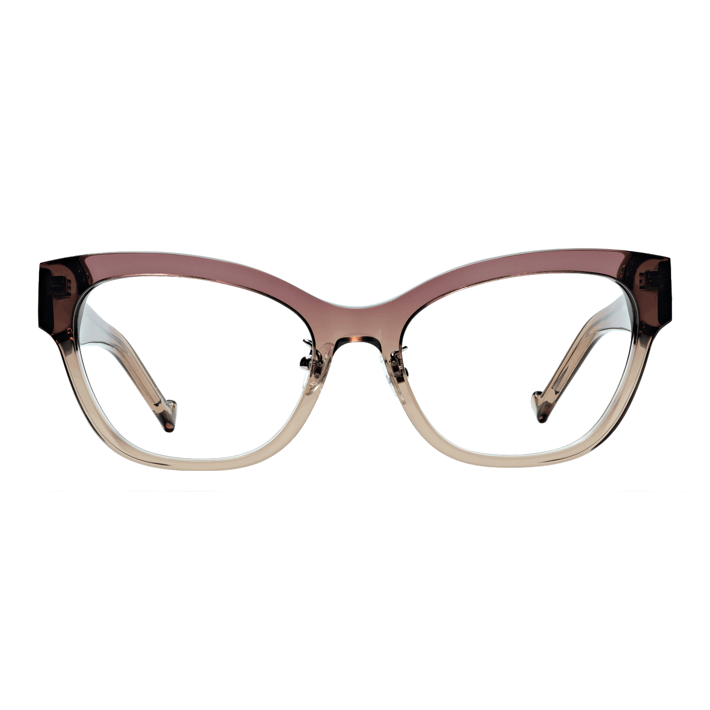 Women's Progressive Reading Glasses - Rose Brown Fade