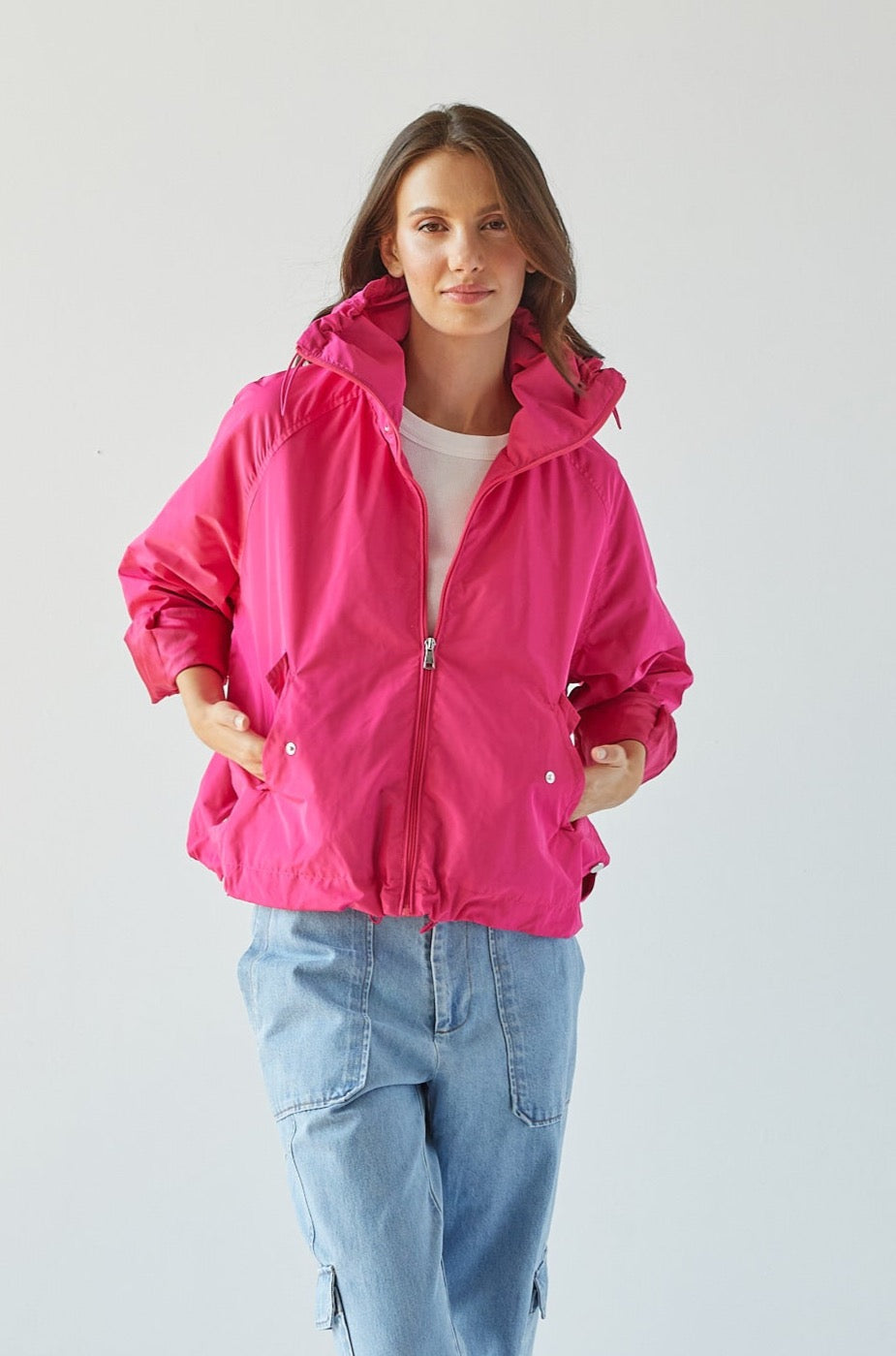 Ryder Bomber W/ Hidden Hood, Toggle Detail & Lateral Snaps Opening