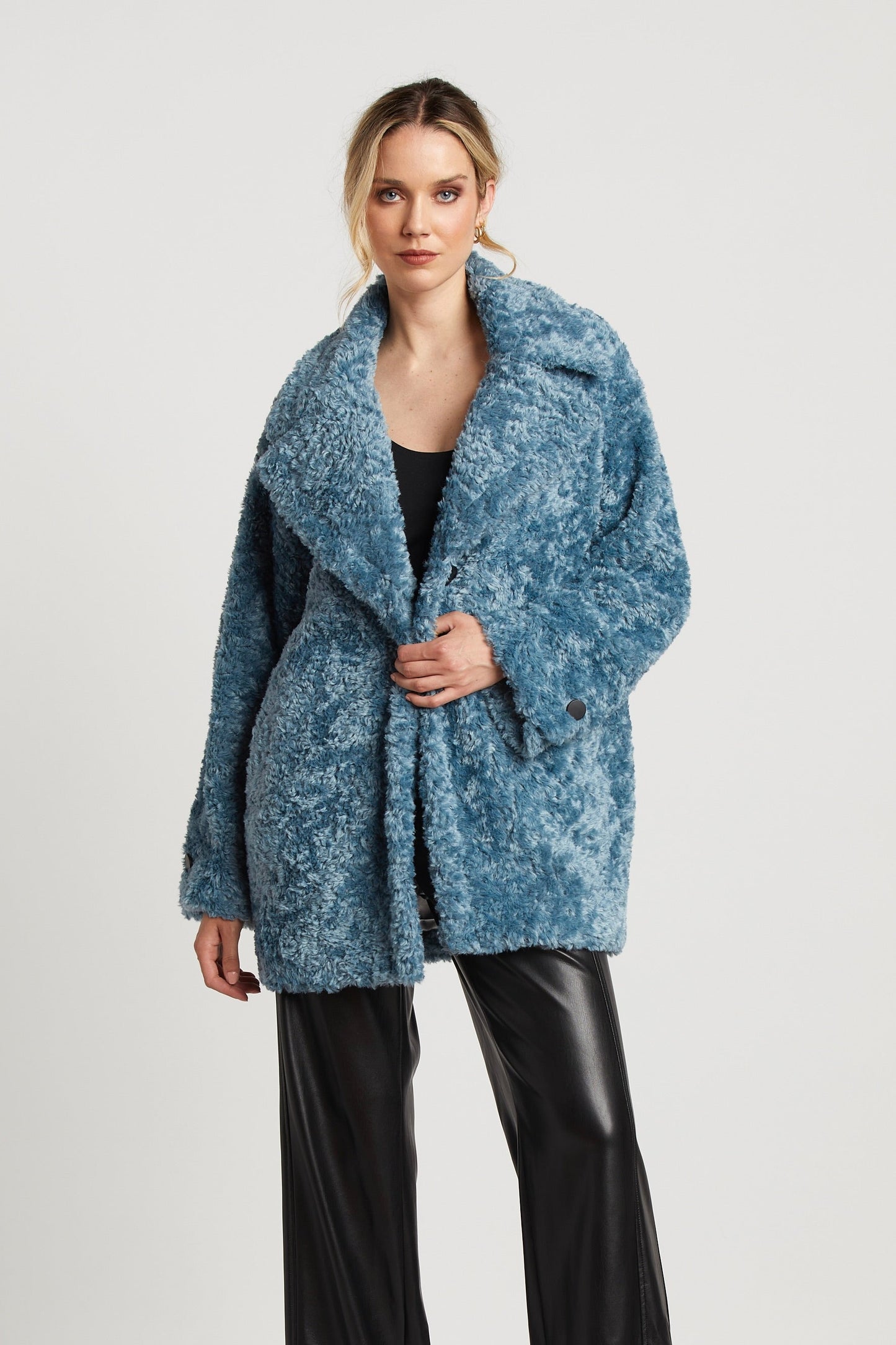 Saskia Mid Length Faux Fur Coat