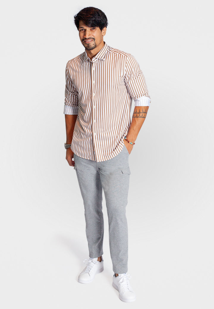 The Go Big Stripe Long Sleeve Tech Shirt-Long Sleeve Shirts-Buki-full body