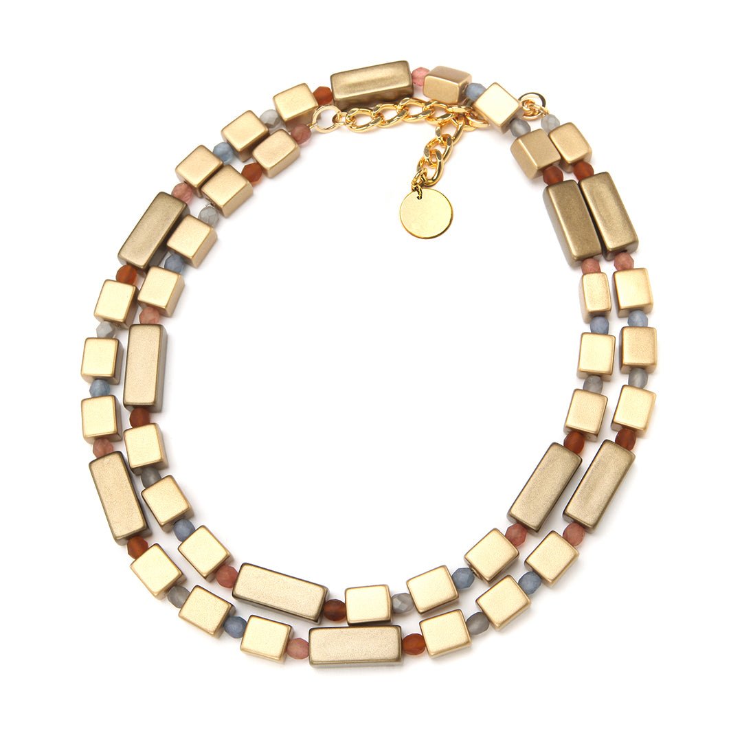 Alessia Necklace Dirty Gold - PONO - Banebrook Collections