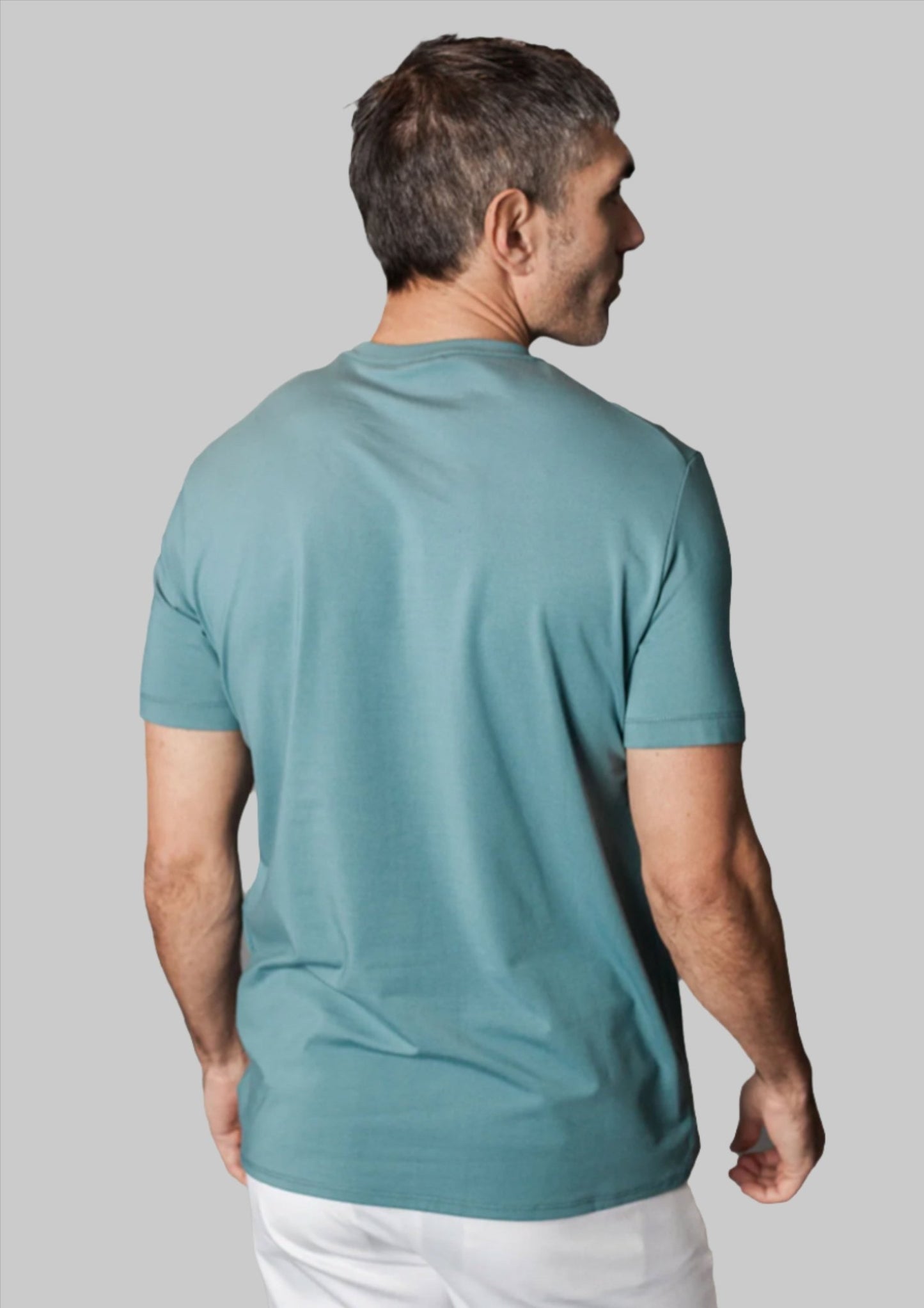 Buki + Cinqo Crew Neck T-Shirt Blue Grey - BUKI - Banebrook Collections