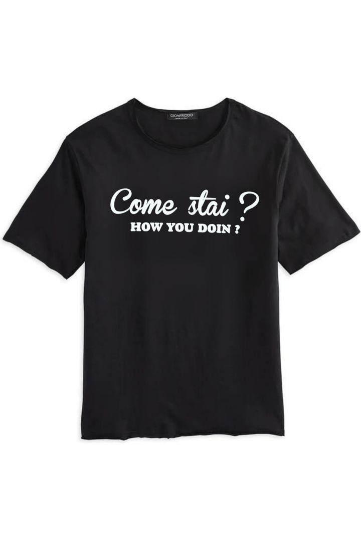 "Come Stai?" Short Sleeve Roll Neck T - GIONFRIDDO SPORTSWEAR - Banebrook Collections