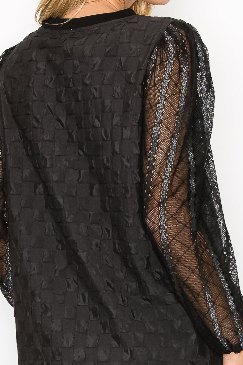 Connie Textured Lace Top - JOH APPAREL - Banebrook Collections