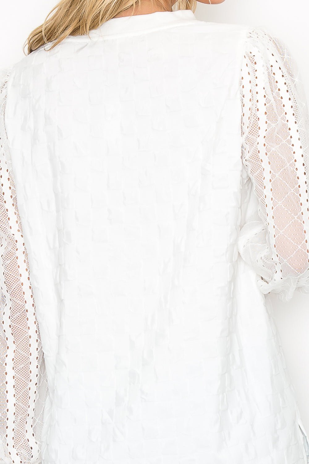 Connie Textured Lace Top - JOH APPAREL - Banebrook Collections