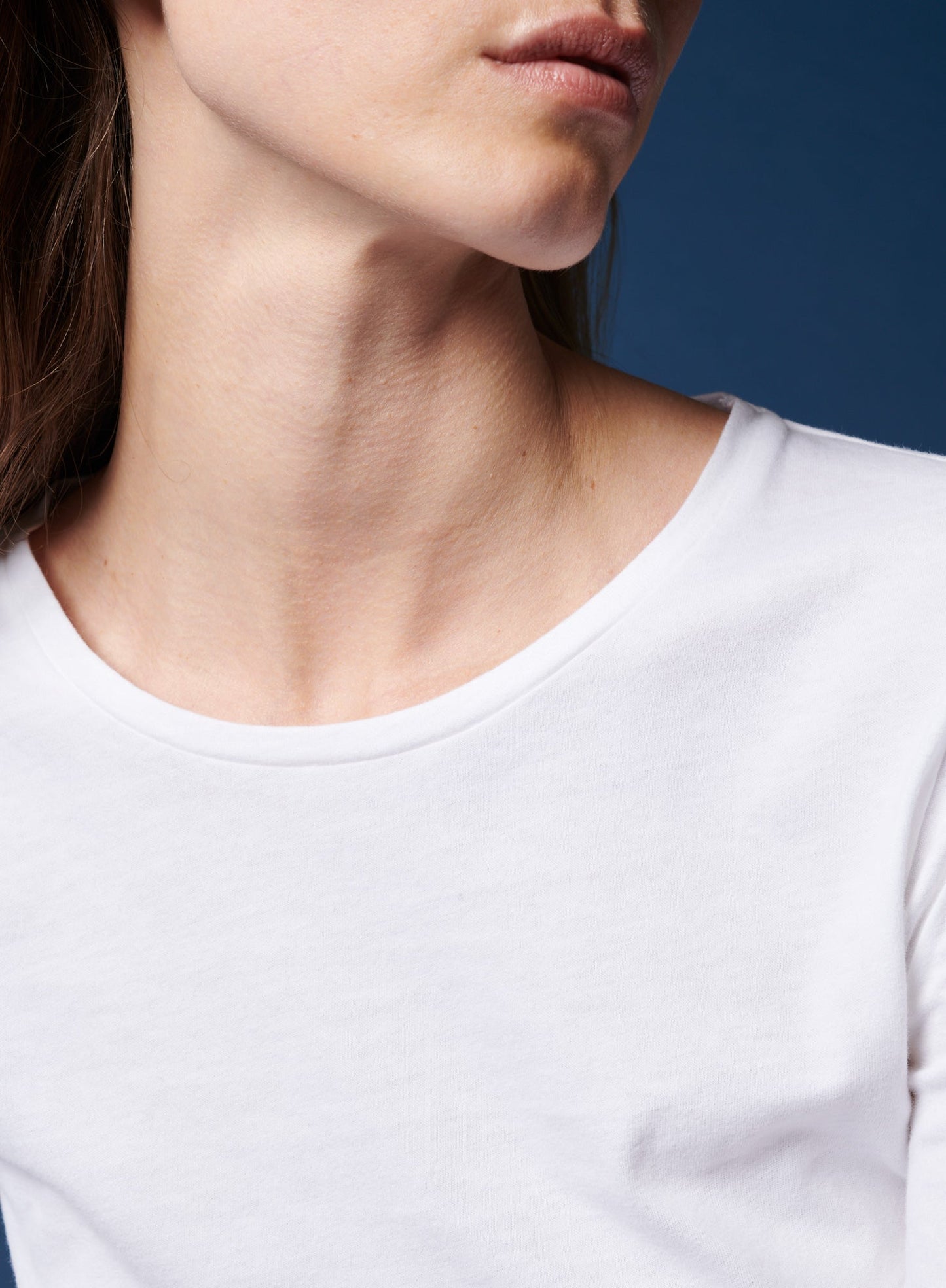 Cotton 'Silk Touch' Long Sleeve Crewneck T-Shirt - MAJESTIC FILATURES - Banebrook Collections