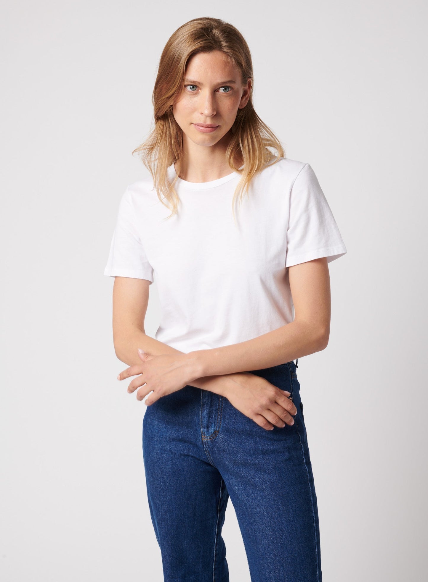 Cotton 'Silk Touch' Short Sleeve Semi Relaxed Crewneck T-Shirt - MAJESTIC FILATURES - Banebrook Collections