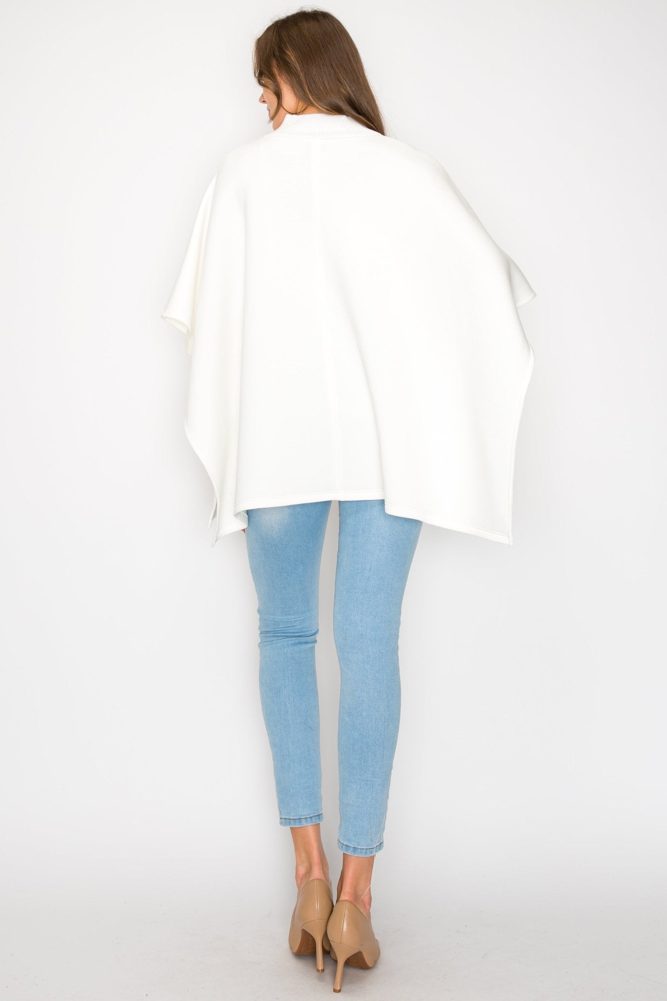 Fergie Poncho with Stretch Ribbed Neck - JOH APPAREL - Banebrook Collections