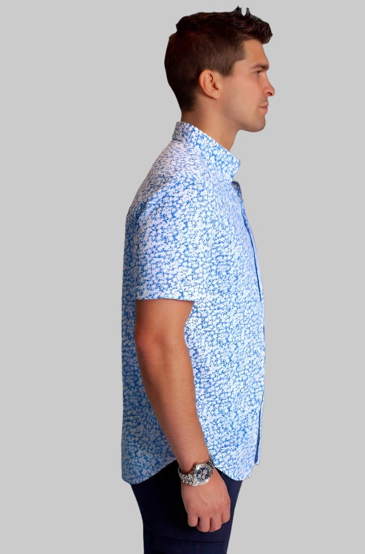 Five - O Floral Short Sleeve Tech Shirt - BUKI - Banebrook Collections