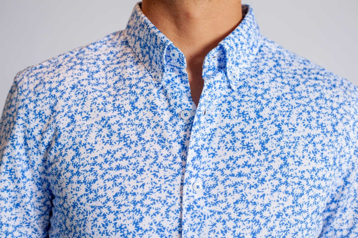 Five - O Floral Short Sleeve Tech Shirt - BUKI - Banebrook Collections