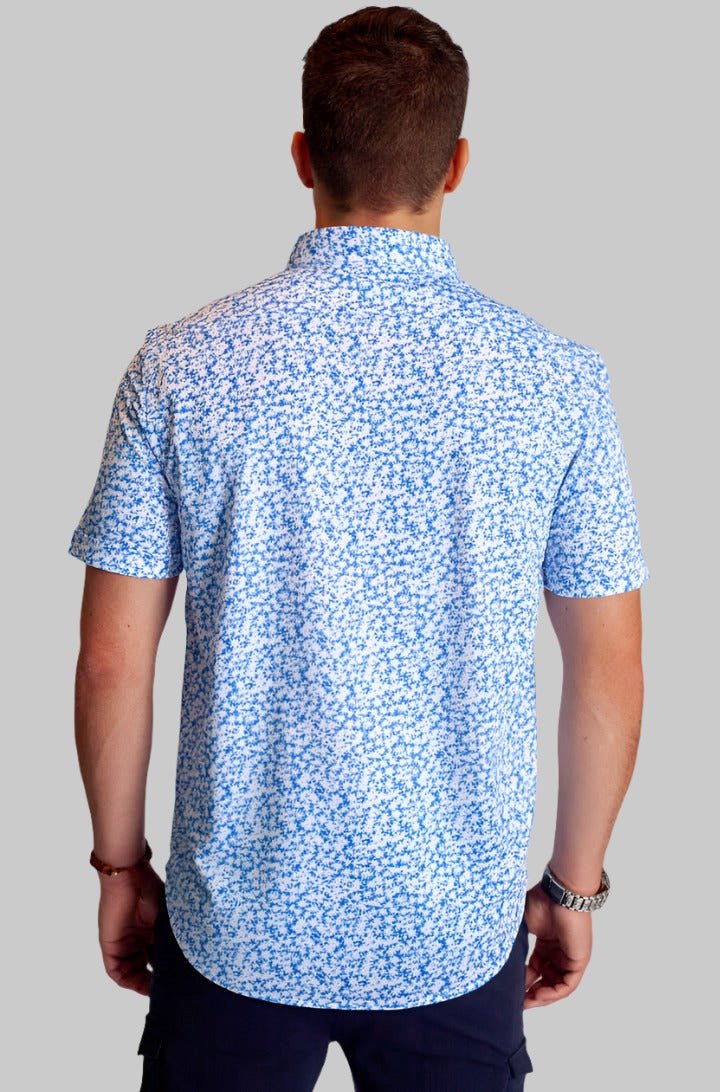 Five - O Floral Short Sleeve Tech Shirt - BUKI - Banebrook Collections