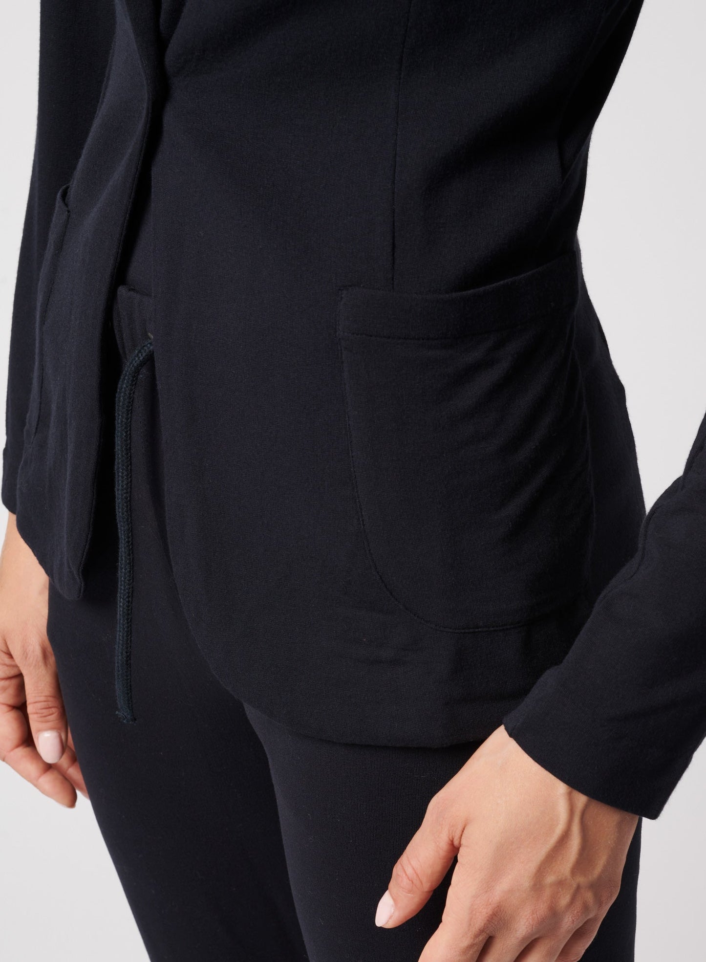 French Terry Brushed Fleece One - Button Blazer - MAJESTIC FILATURES - Banebrook Collections