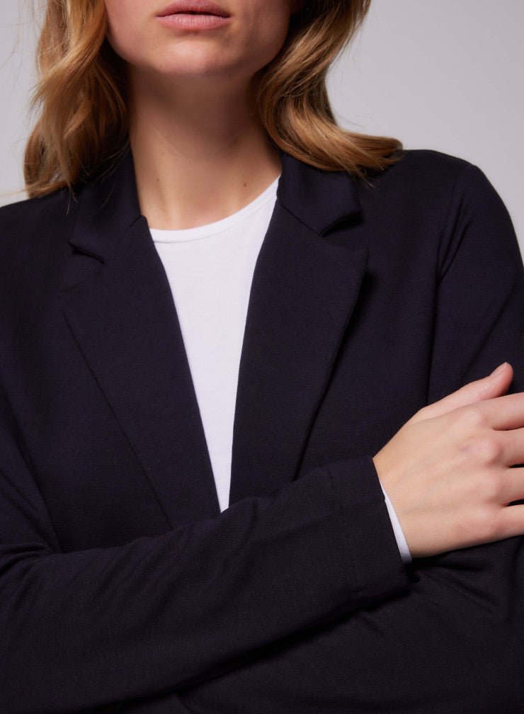 French Terry Looped One - Button Blazer - MAJESTIC FILATURES - Banebrook Collections