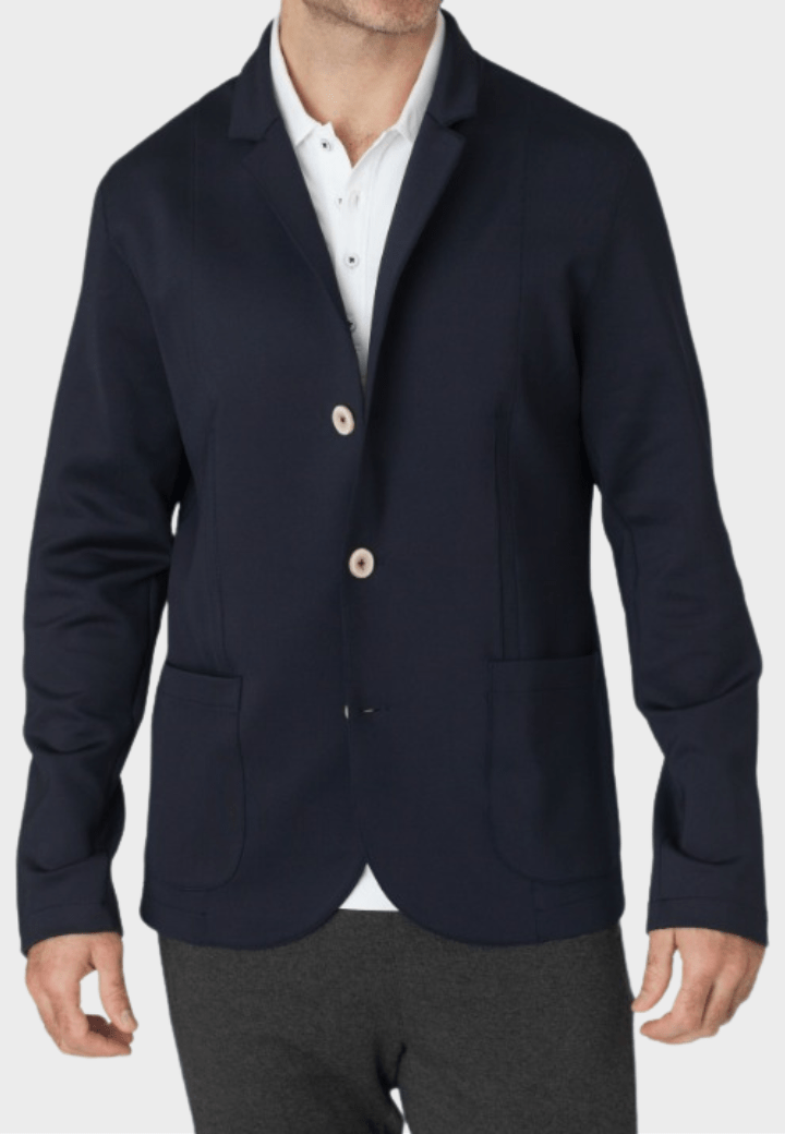 In - Flight Stretch Blazer Navy - BUKI - Banebrook Collections