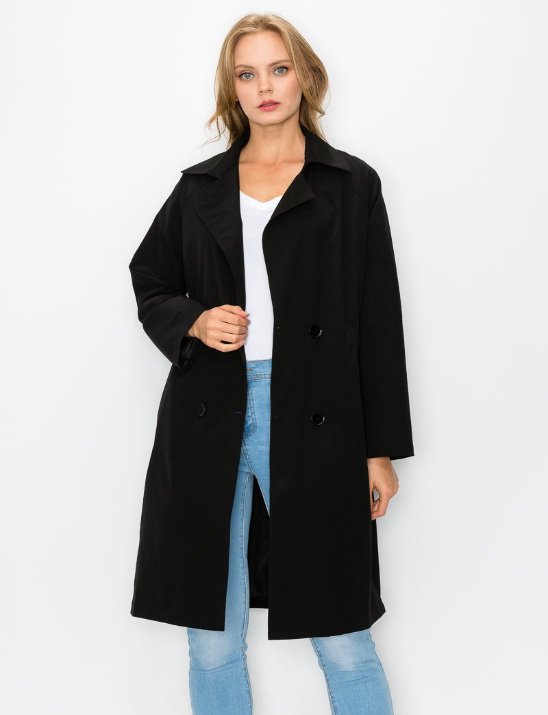 Jamia Woven Trench Coat - JOH APPAREL - Banebrook Collections