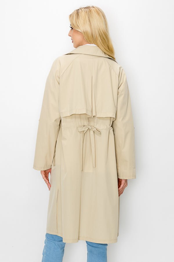 Jamia Woven Trench Coat - JOH APPAREL - Banebrook Collections