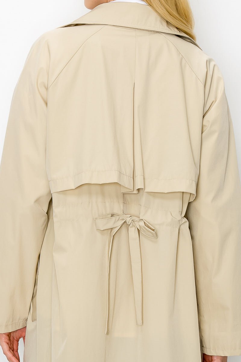 Jamia Woven Trench Coat - JOH APPAREL - Banebrook Collections
