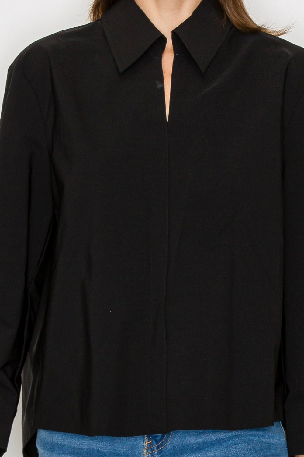 Jamile Stretch Woven Top - JOH APPAREL - Banebrook Collections