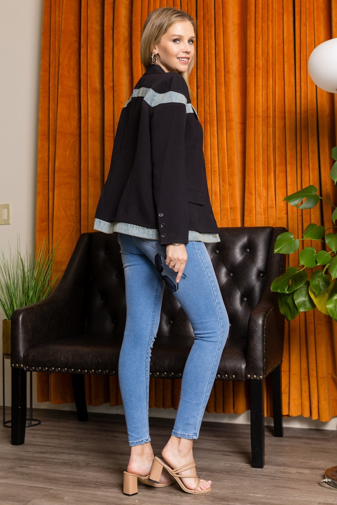 Jenna Jacket with Denim - JOH APPAREL - Banebrook Collections
