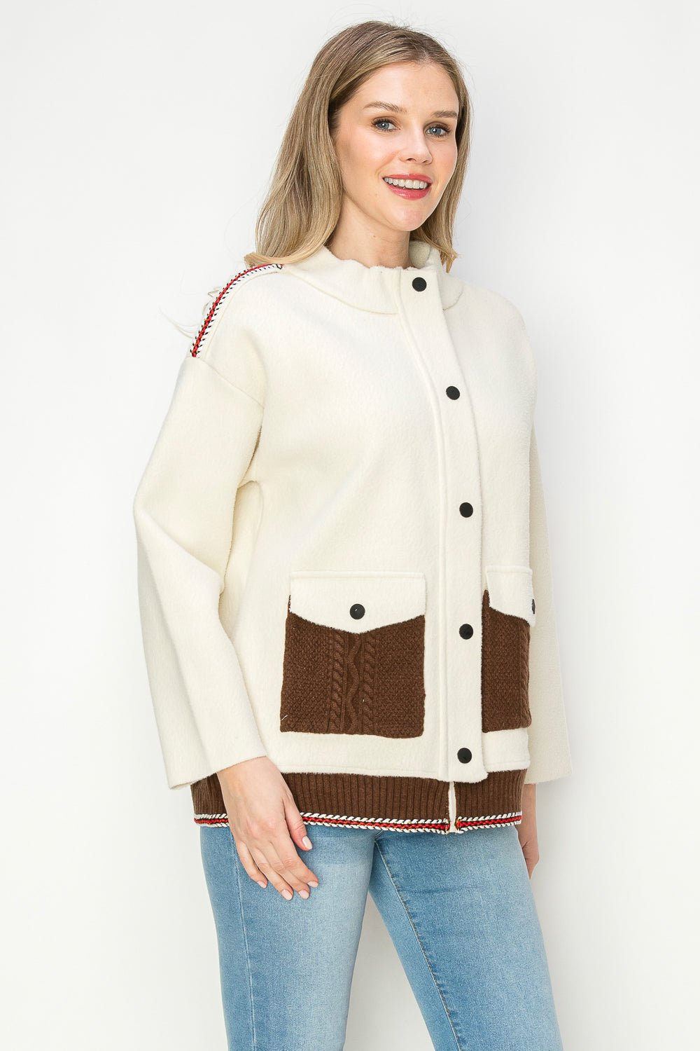 Joan Knitted Sweater Jacket - JOH APPAREL - Banebrook Collections