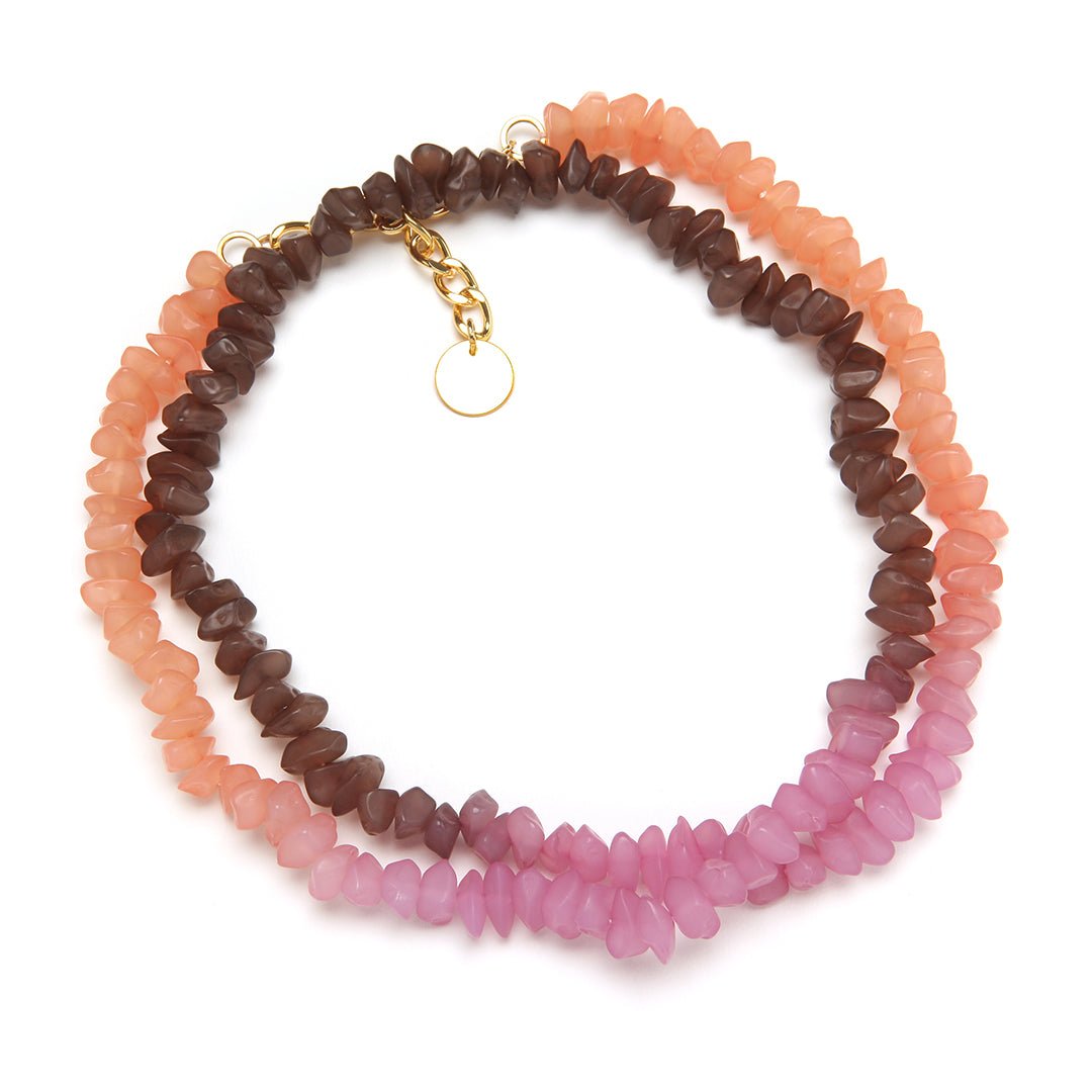 Jolene Necklace Apricot Brandy - PONO - Banebrook Collections
