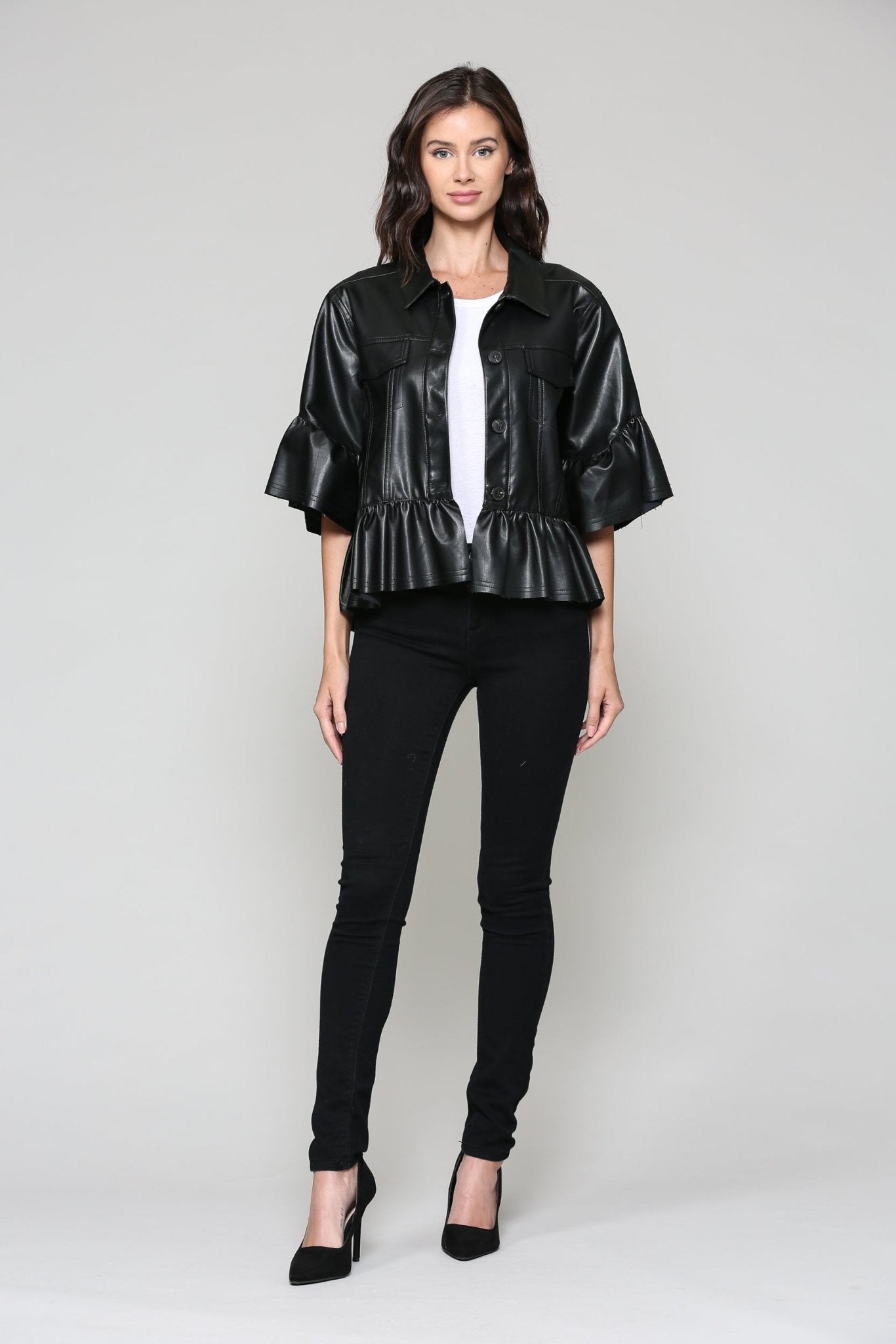 Julia Leather Jacket - JOH APPAREL - Banebrook Collections