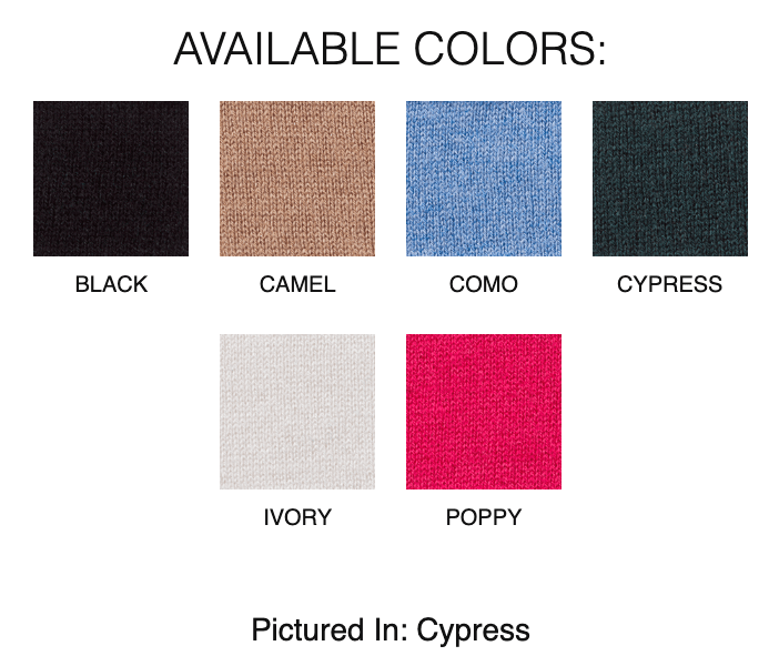 Long Sleeve Seamed Funnel - KINROSS CASHMERE - Banebrook Collections