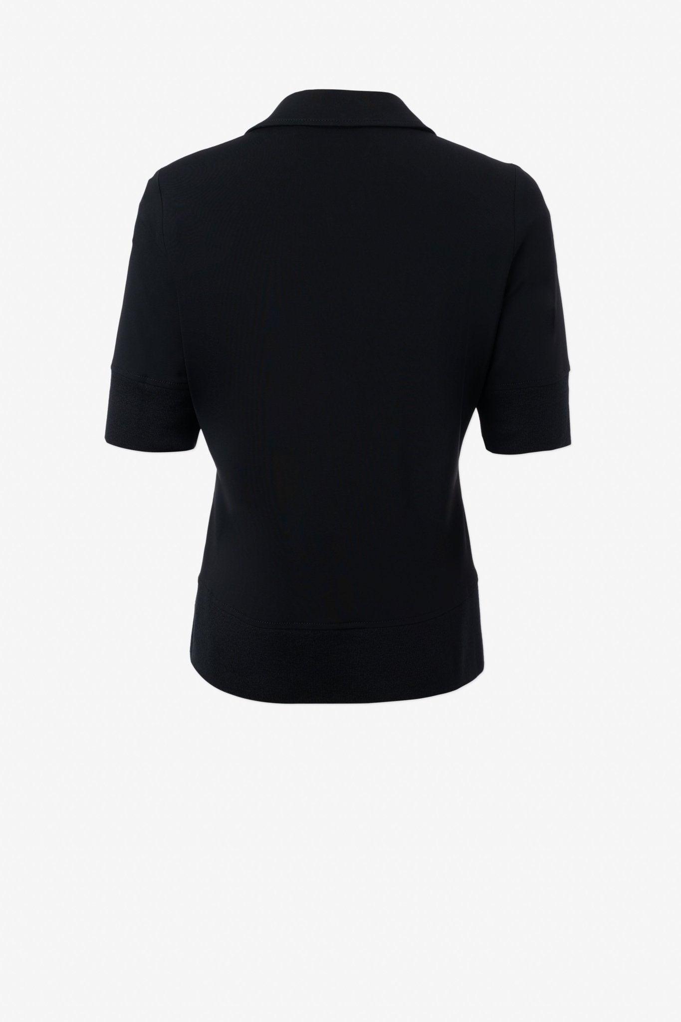 Matte Jersey Polo With Solid Rib - IRIS SETLAKWE - Banebrook Collections