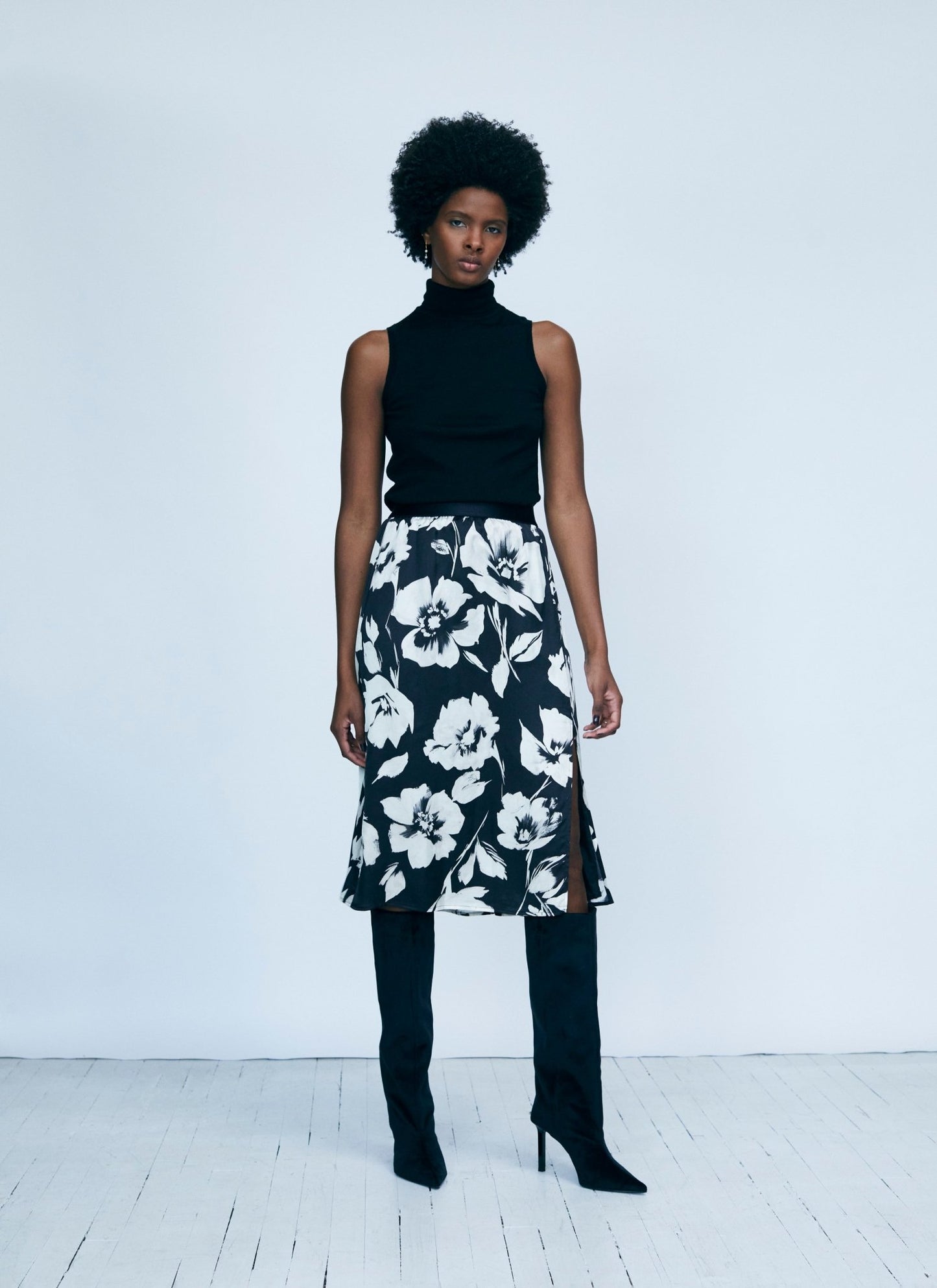 Merino Blend Sleeveless Turtleneck - IRIS SETLAKWE - Banebrook Collections