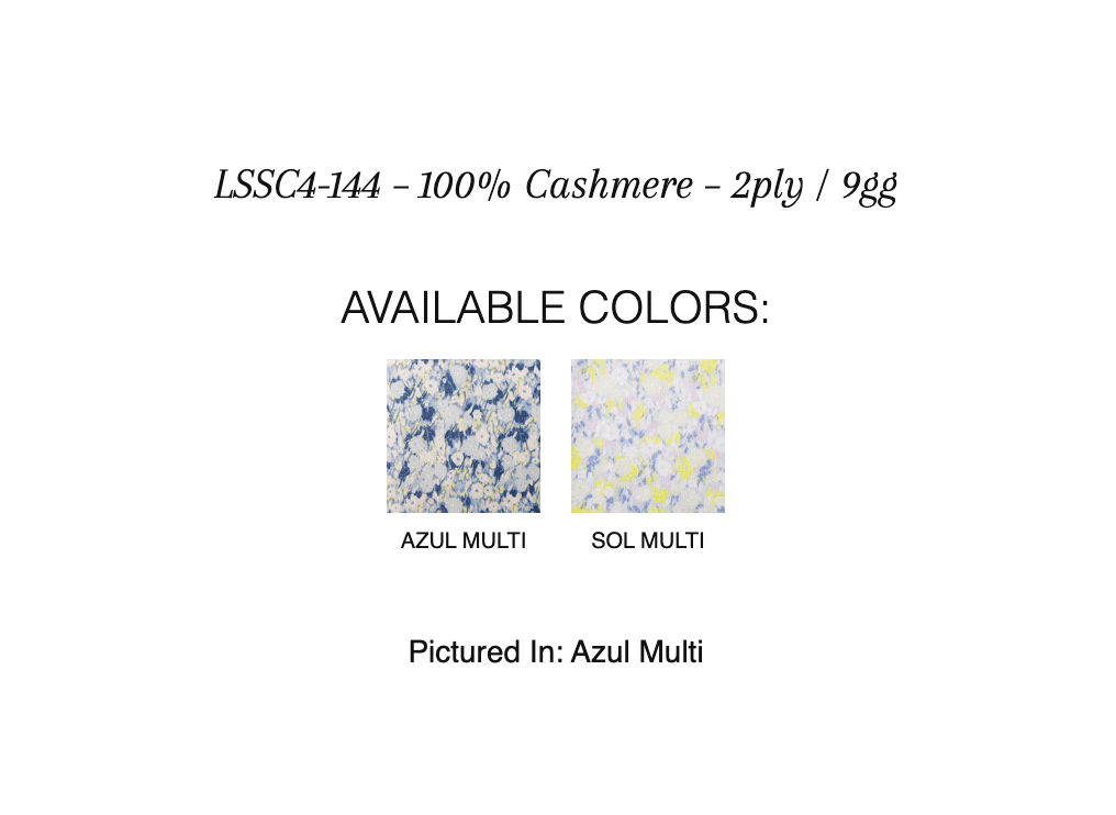 Mod Floral Square Scarf - KINROSS CASHMERE - Banebrook Collections