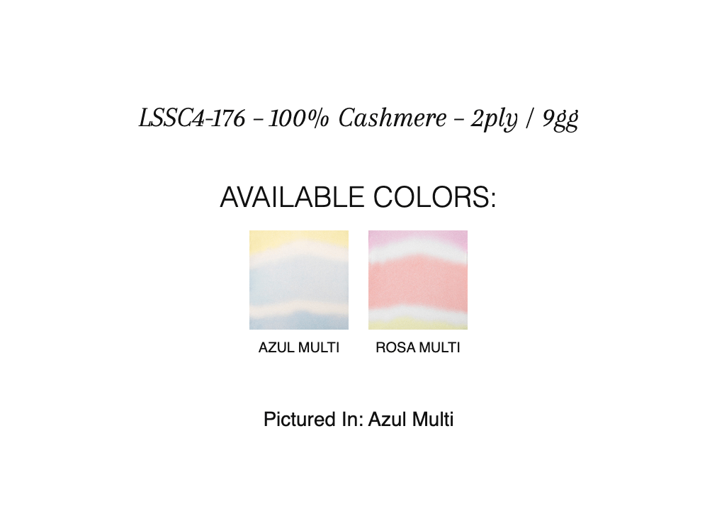 Painted Stripe Popover - KINROSS CASHMERE - Banebrook Collections