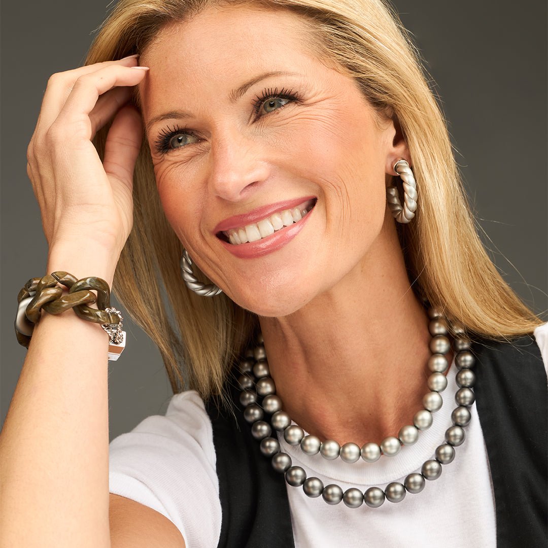 Pauline Necklace Chrome - PONO - Banebrook Collections