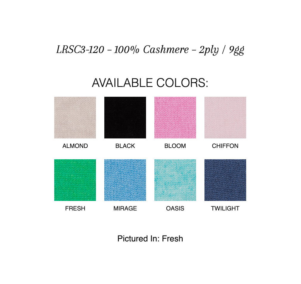 Rib Easy Crew - KINROSS CASHMERE - Banebrook Collections