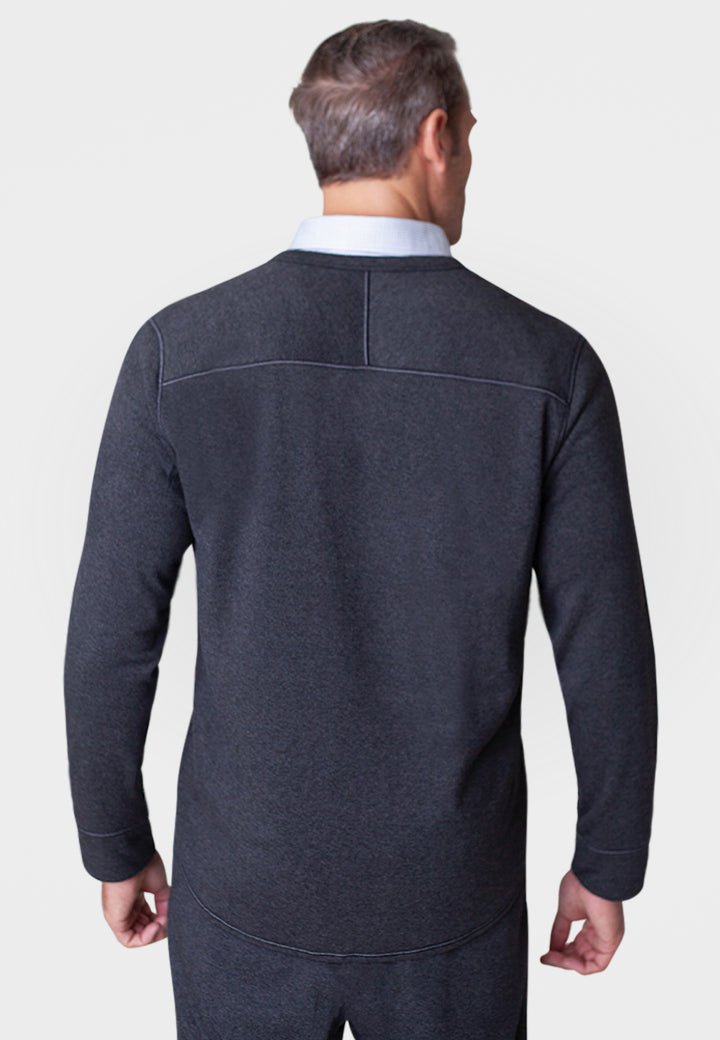 Rugvee Pullover V - Neck Sweatshirt - Charcoal Grey - BUKI - Banebrook Collections