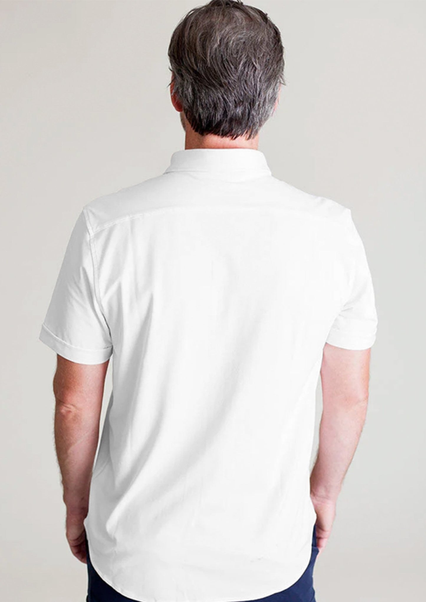 Single Shot Short Sleeve Tech Shirt - White - BUKI - Banebrook Collections