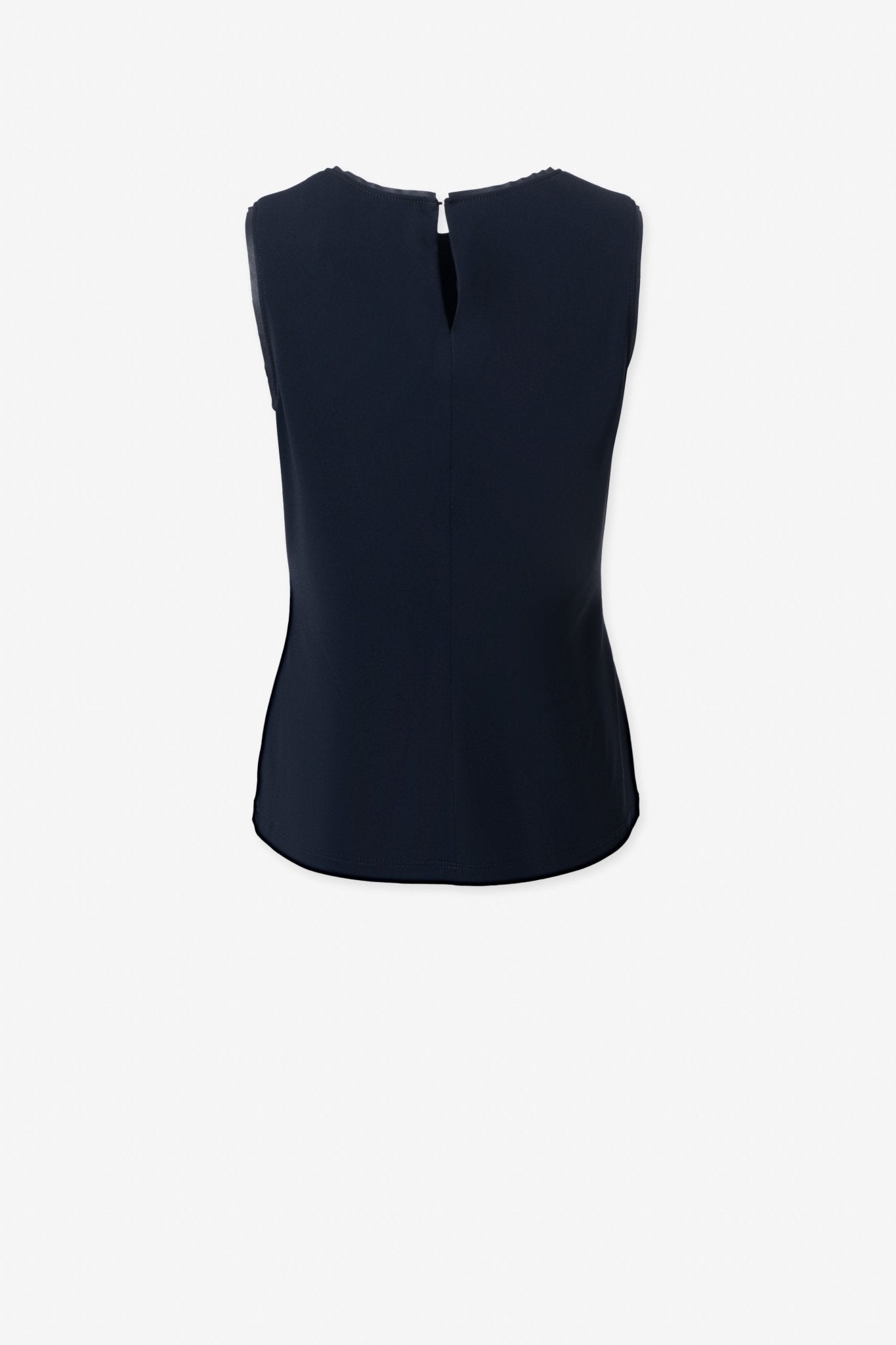 Sleeveless Top With Vegan Leather Trims - IRIS SETLAKWE - Banebrook Collections