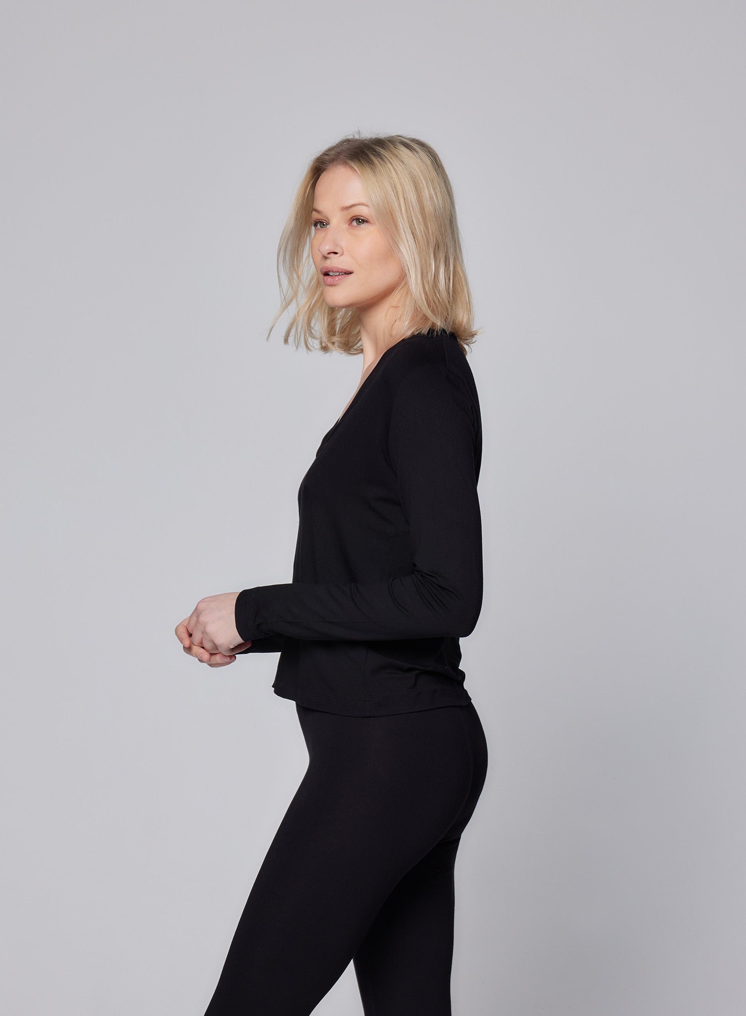Soft Touch V - Neck Cardigan - MAJESTIC FILATURES - Banebrook Collections