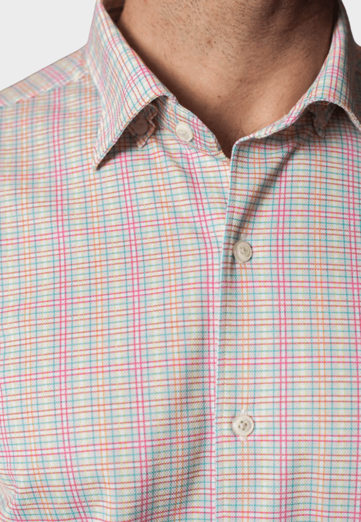 Spectrum Check Long Sleeve Tech Shirt - BUKI - Banebrook Collections