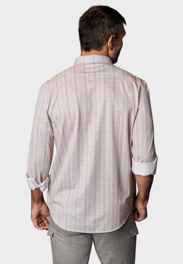 Spectrum Check Long Sleeve Tech Shirt - BUKI - Banebrook Collections