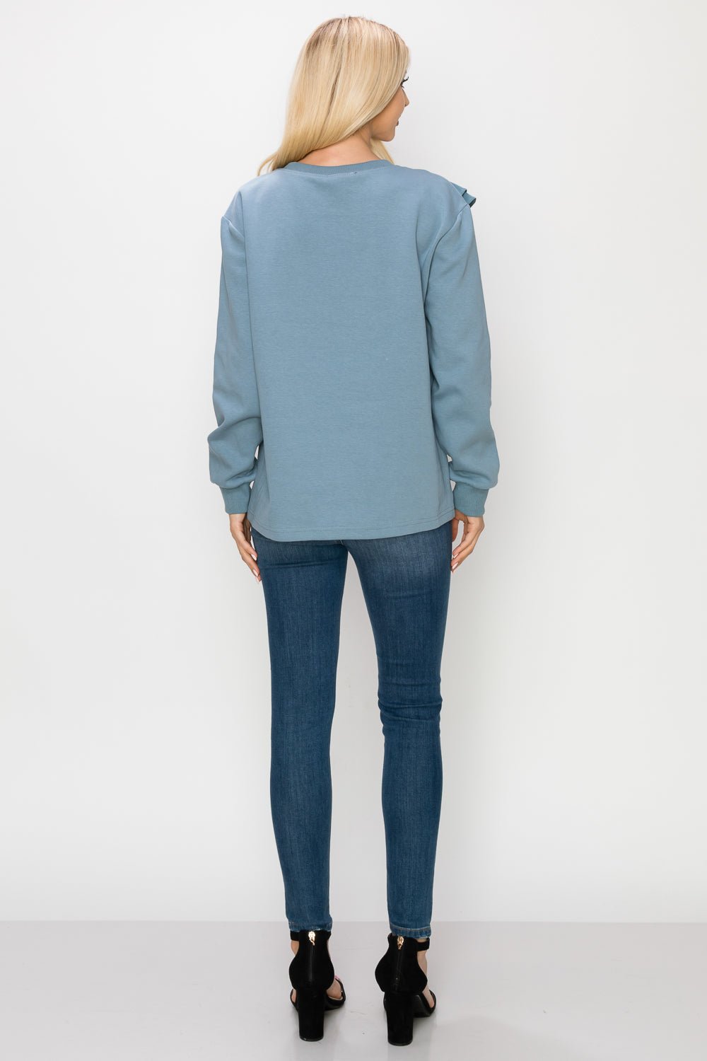 Tania Knit Ruffled Top - JOH APPAREL - Banebrook Collections