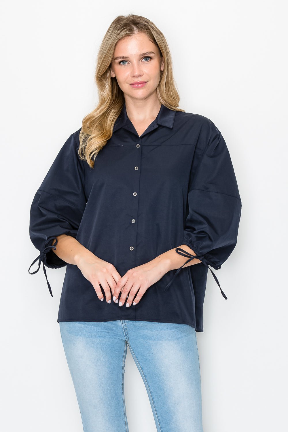 Winnie Woven Shirt Top - JOH APPAREL - Banebrook Collections
