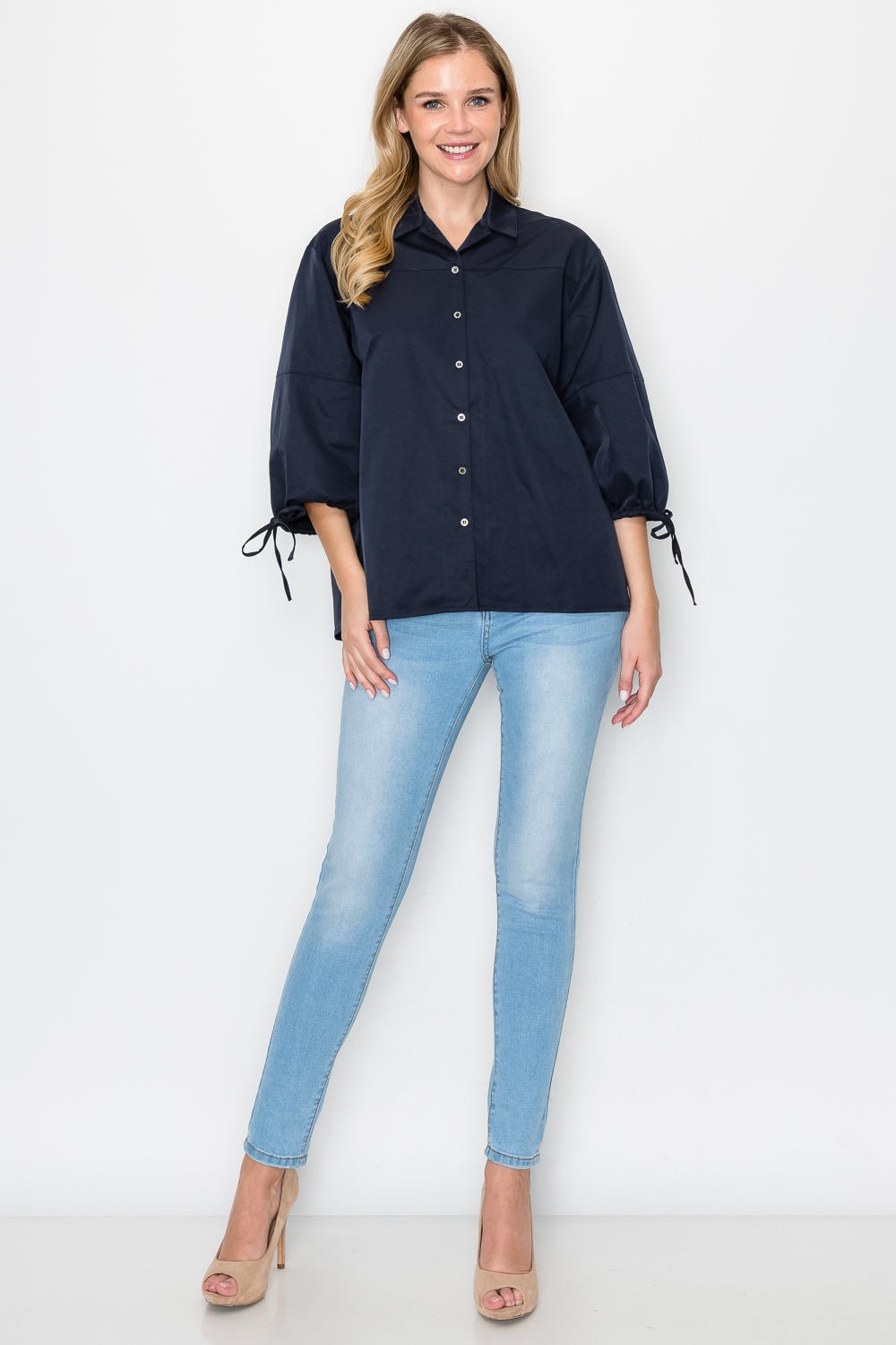 Winnie Woven Shirt Top - JOH APPAREL - Banebrook Collections
