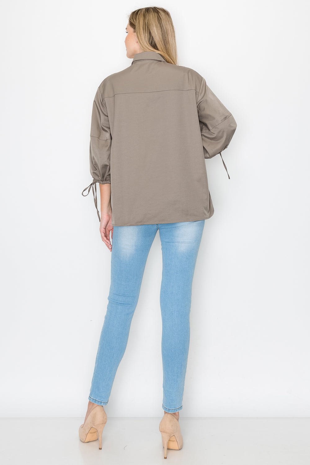 Winnie Woven Shirt Top - JOH APPAREL - Banebrook Collections