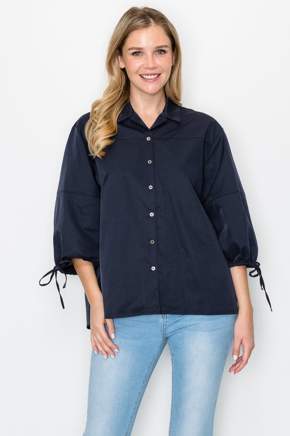 Winnie Woven Shirt Top - JOH APPAREL - Banebrook Collections