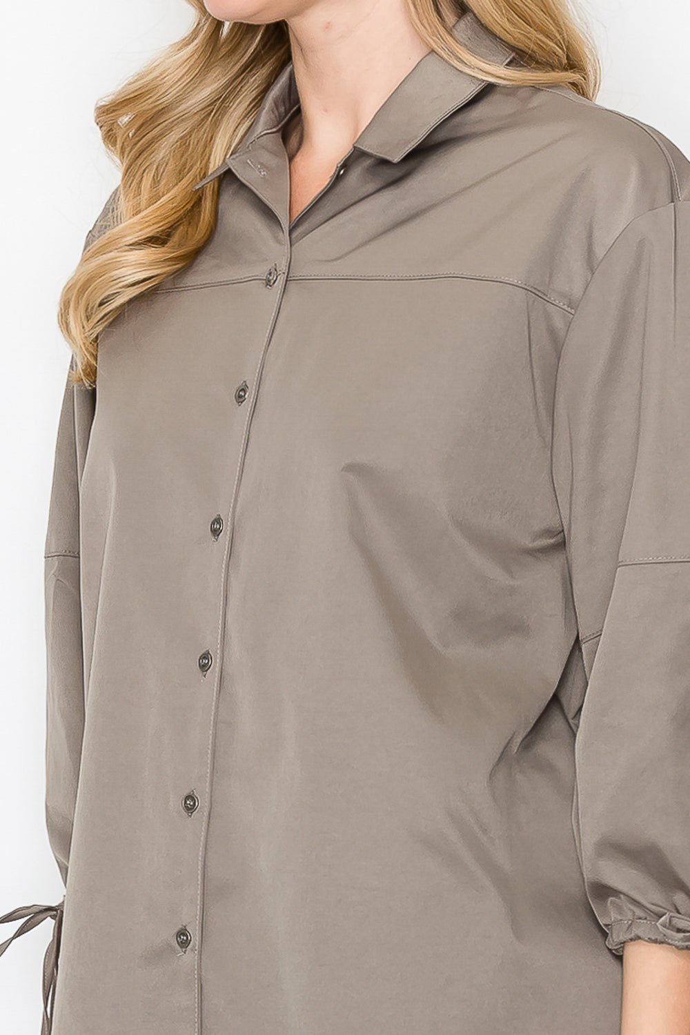Winnie Woven Shirt Top - JOH APPAREL - Banebrook Collections